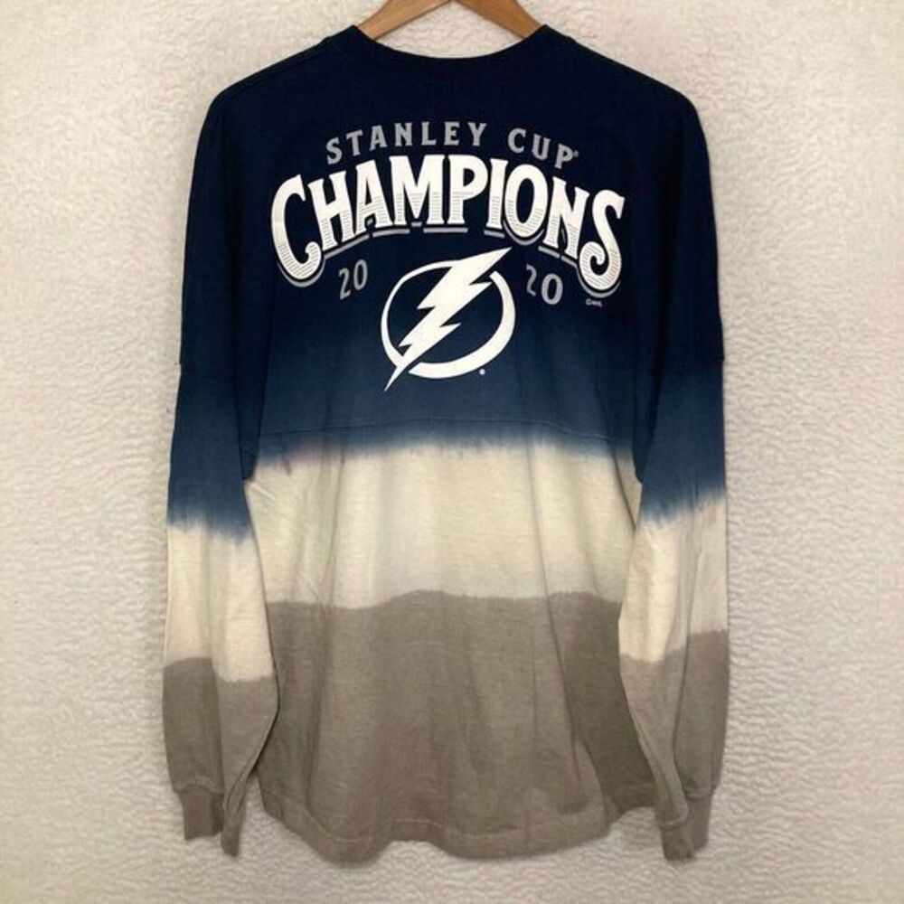 Fanatics Stanley Cup Championships 2020 Tampa Bay Lightning Shirt Mens M NHL